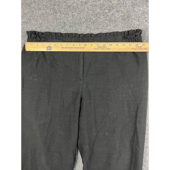The Nines by Hatch Maternity Pants Women's L Black Cropped Button Tapered - Picture 3 of 4